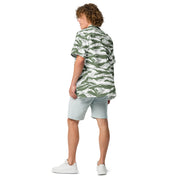Tiger Stripe Arctic Noorvik CAMO Unisex Short-Sleeve Button Shirt - Button-Up