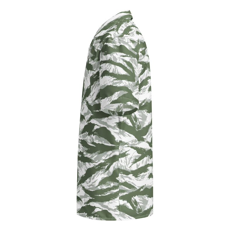 Tiger Stripe Arctic Noorvik CAMO Unisex Short-Sleeve Button Shirt - Button-Up