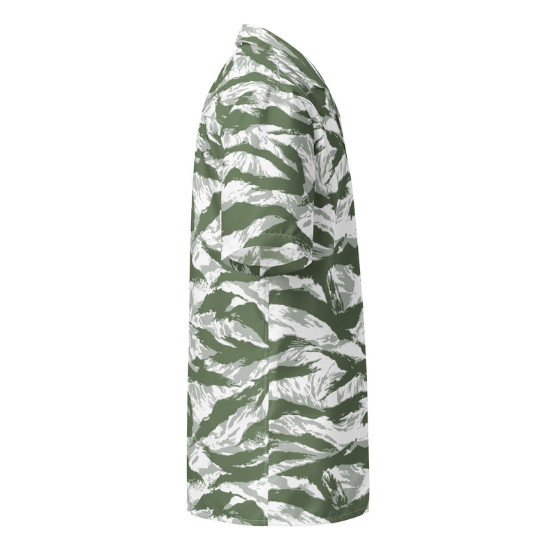 Tiger Stripe Arctic Noorvik CAMO Unisex Short-Sleeve Button Shirt - Button-Up