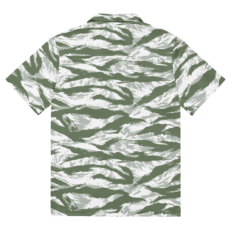 Tiger Stripe Arctic Noorvik CAMO Unisex Short-Sleeve Button Shirt - Button-Up