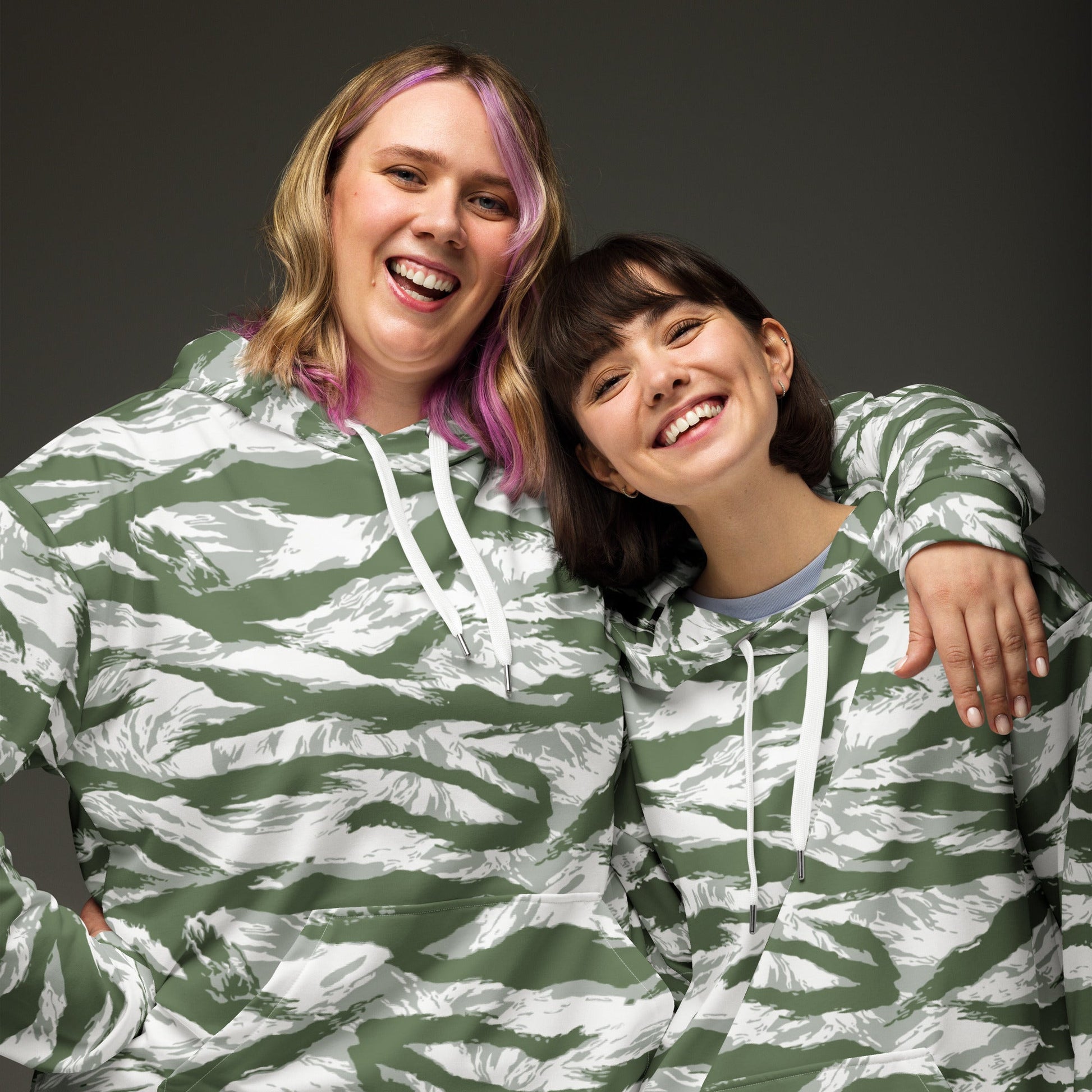 American Tiger Stripe Arctic Noorvik CAMO Unisex Hoodie - Hoodies