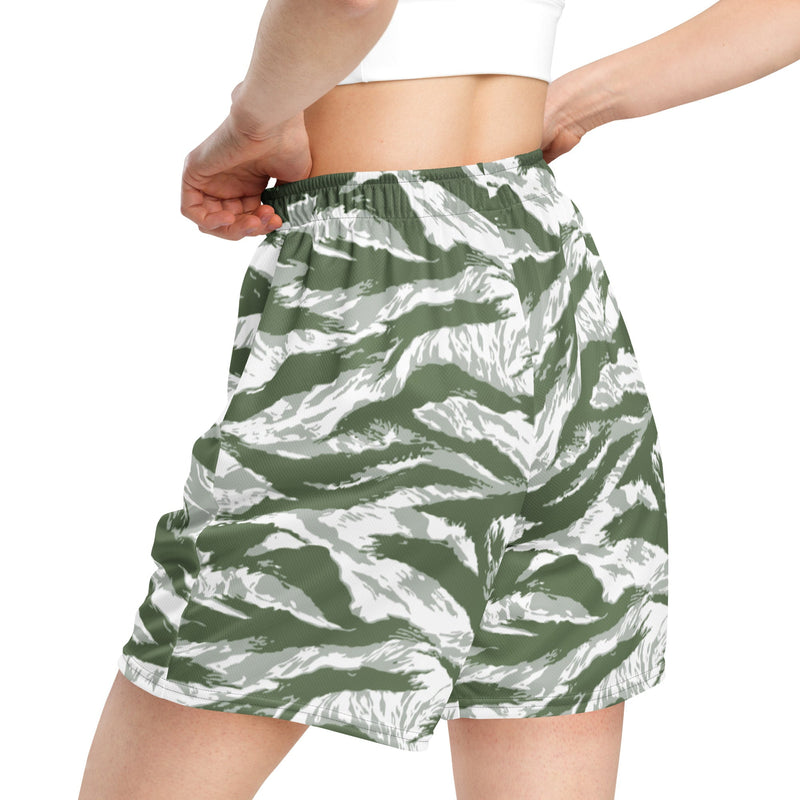 Tiger Stripe Arctic Noorvik CAMO Unisex Mesh Shorts