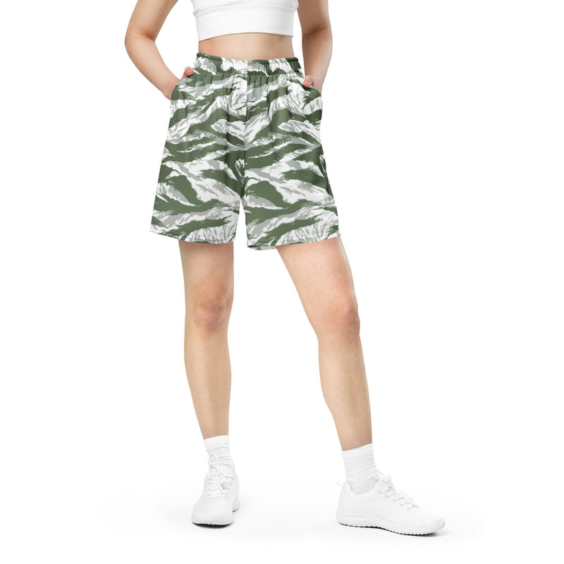 Tiger Stripe Arctic Noorvik CAMO Unisex Mesh Shorts