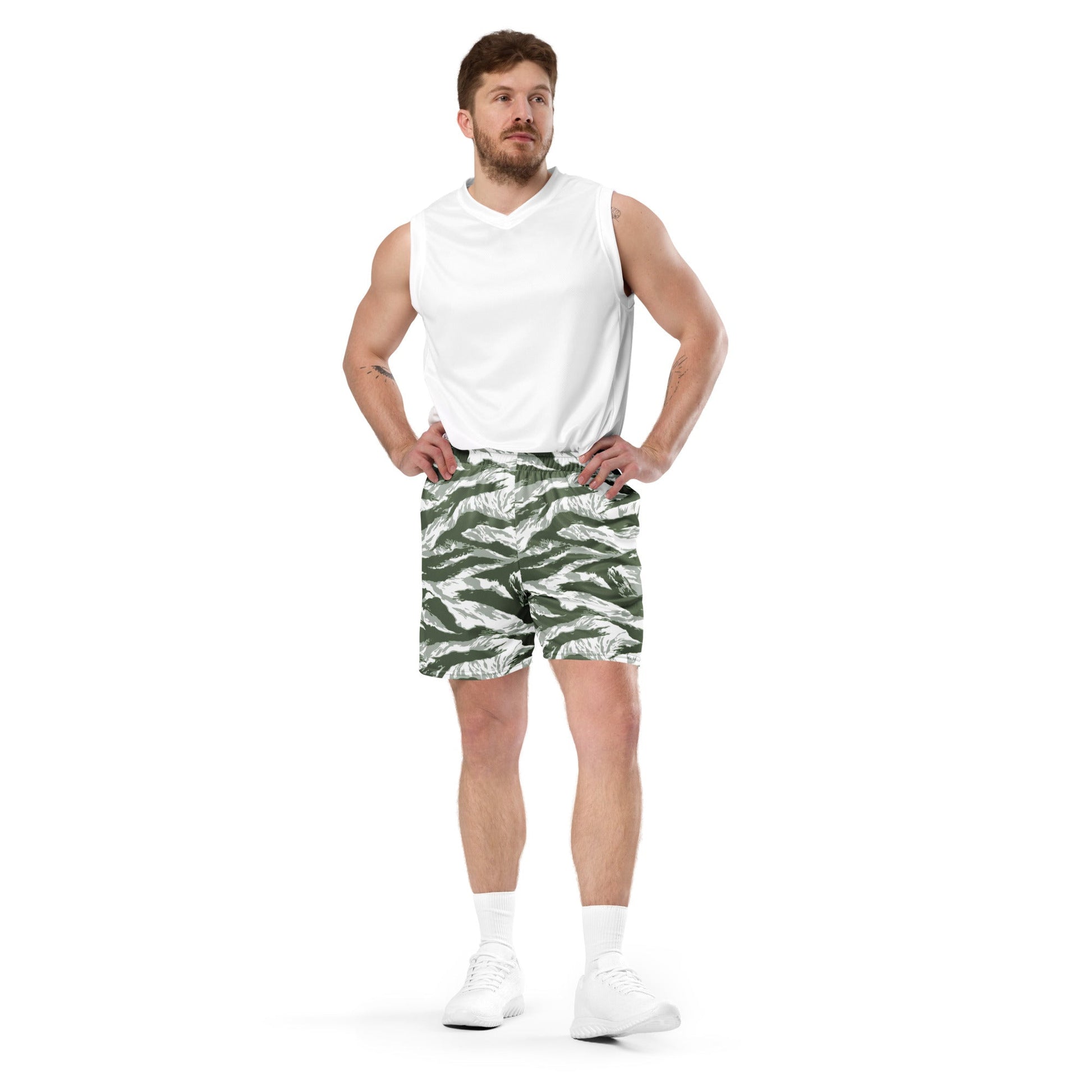 American Tiger Stripe Arctic Noorvik CAMO Unisex mesh shorts - Mesh Shorts