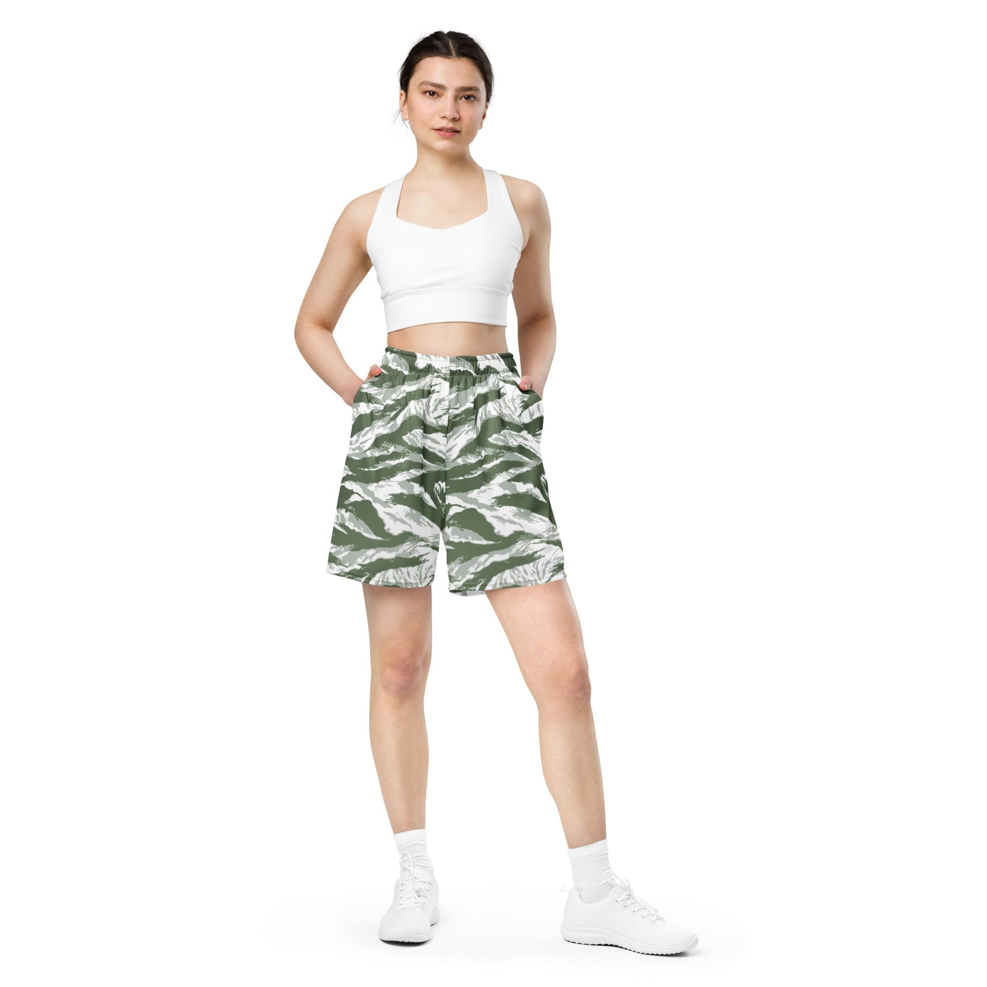 American Tiger Stripe Arctic Noorvik CAMO Unisex mesh shorts - Mesh Shorts
