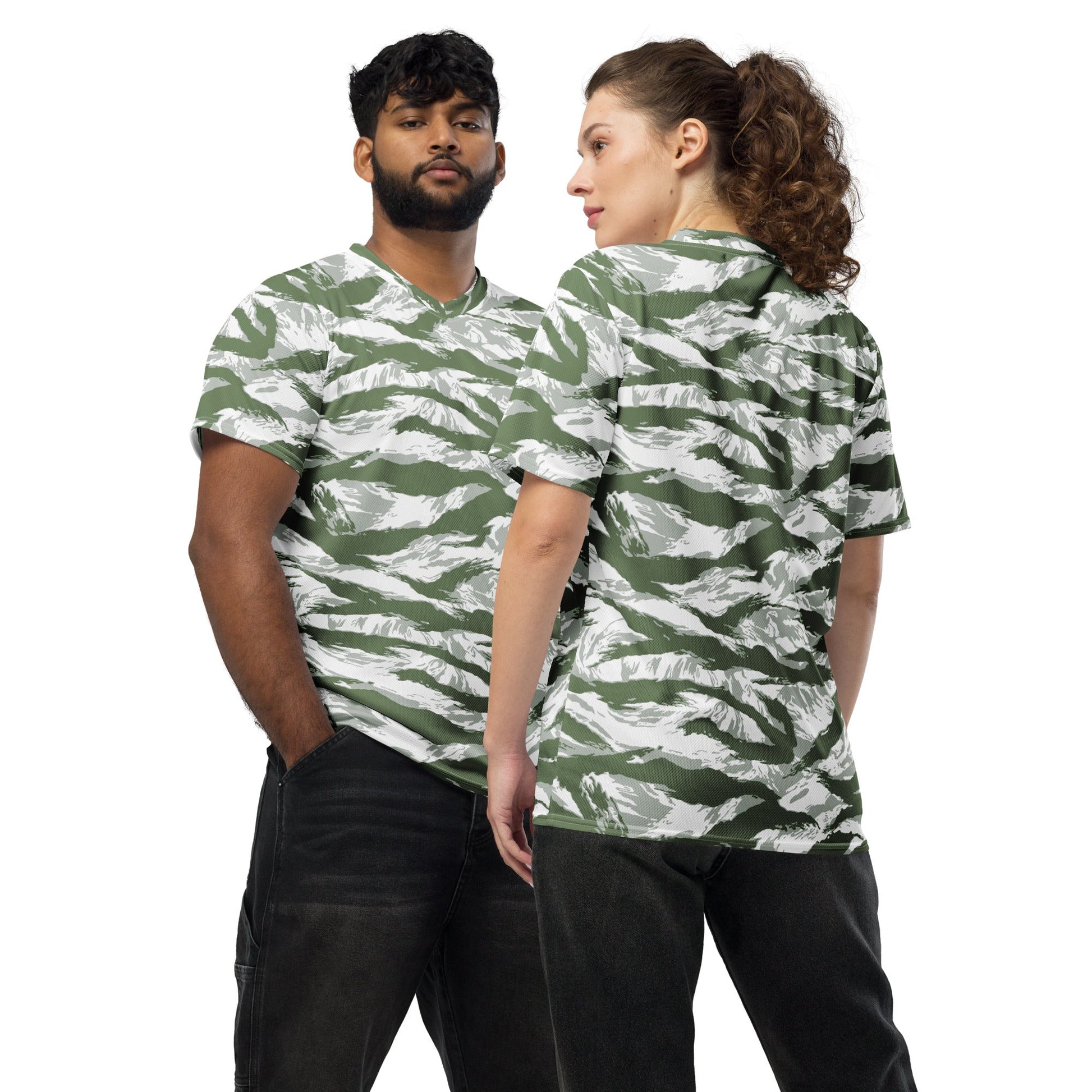 American Tiger Stripe Arctic Noorvik CAMO unisex sports jersey - 2XS - Sports Jerseys