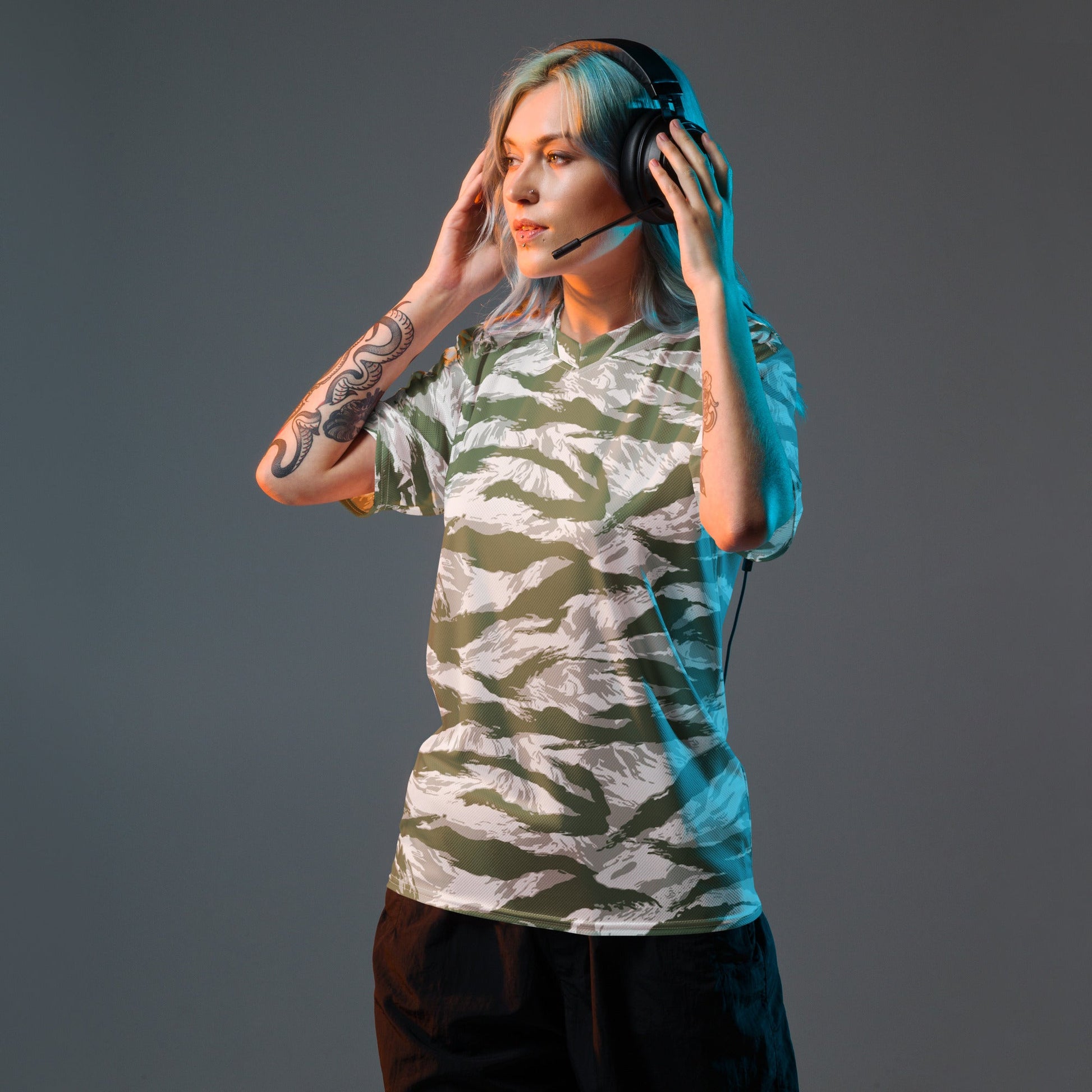 American Tiger Stripe Arctic Noorvik CAMO unisex sports jersey - Sports Jerseys