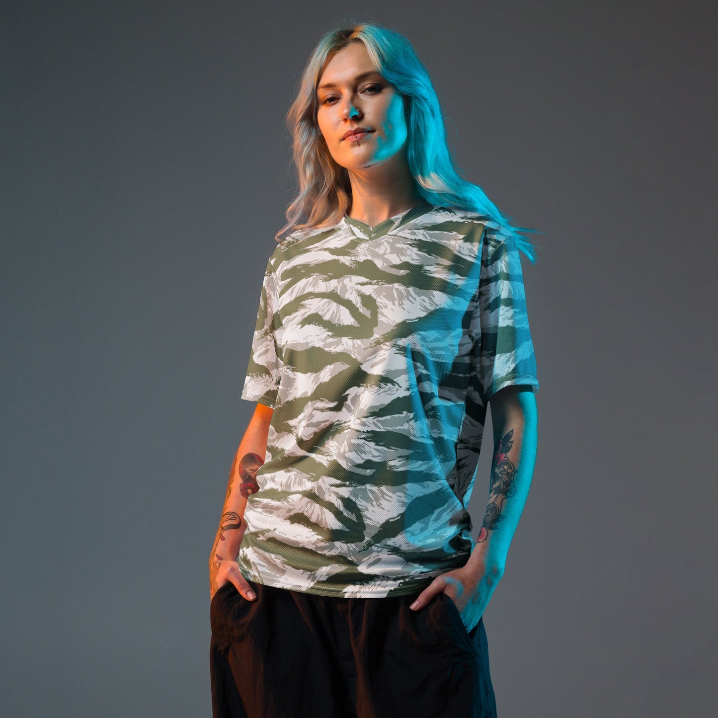 American Tiger Stripe Arctic Noorvik CAMO unisex sports jersey - Sports Jerseys