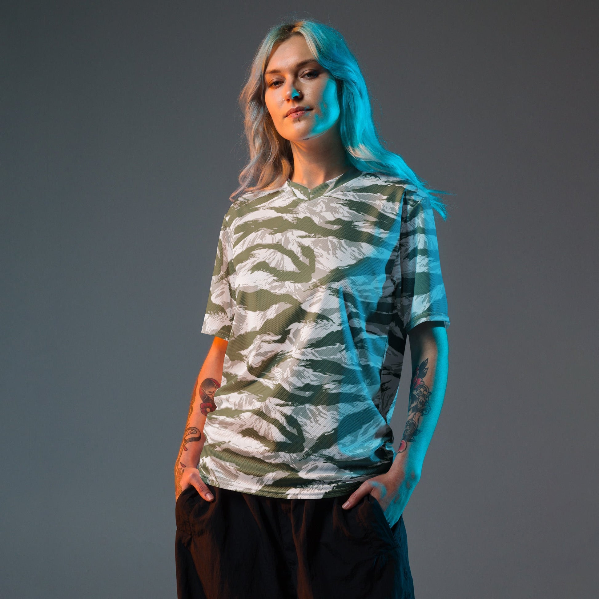 American Tiger Stripe Arctic Noorvik CAMO unisex sports jersey - Sports Jerseys