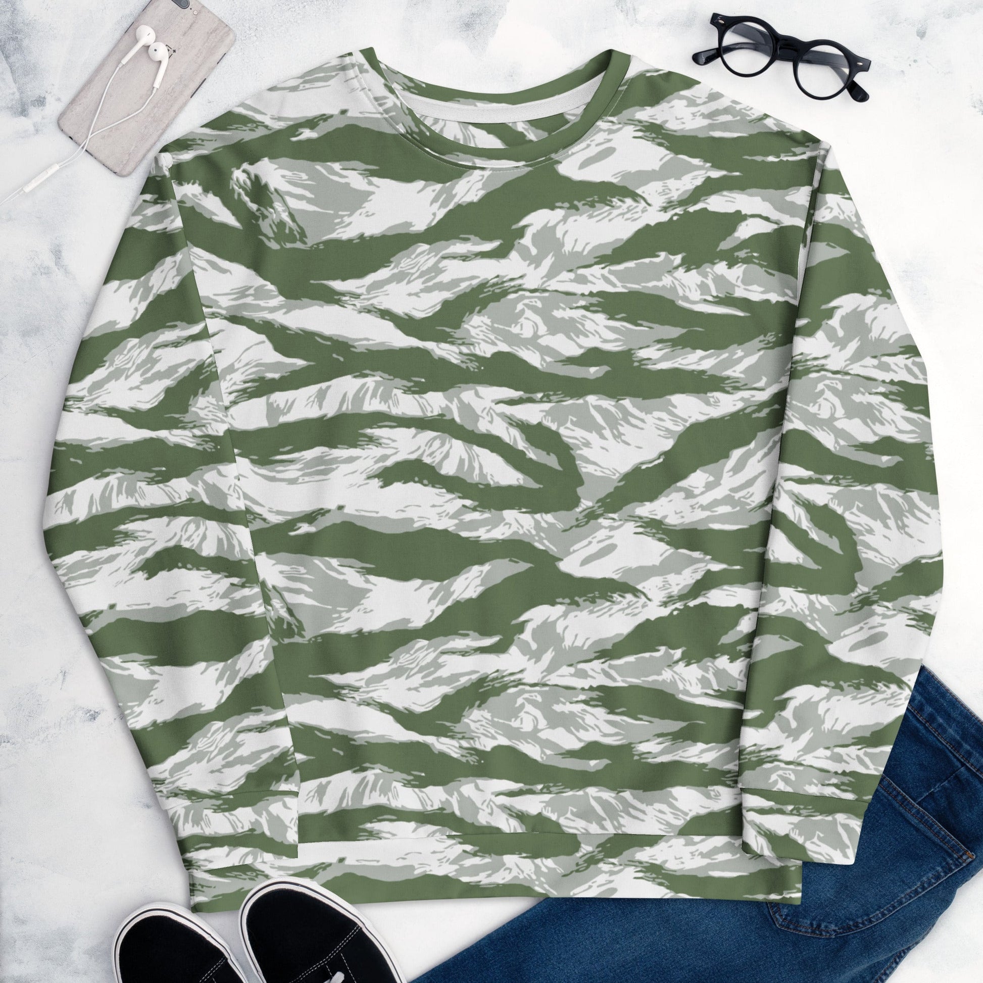 American Tiger Stripe Arctic Noorvik CAMO Unisex Sweatshirt - Sweatshirts