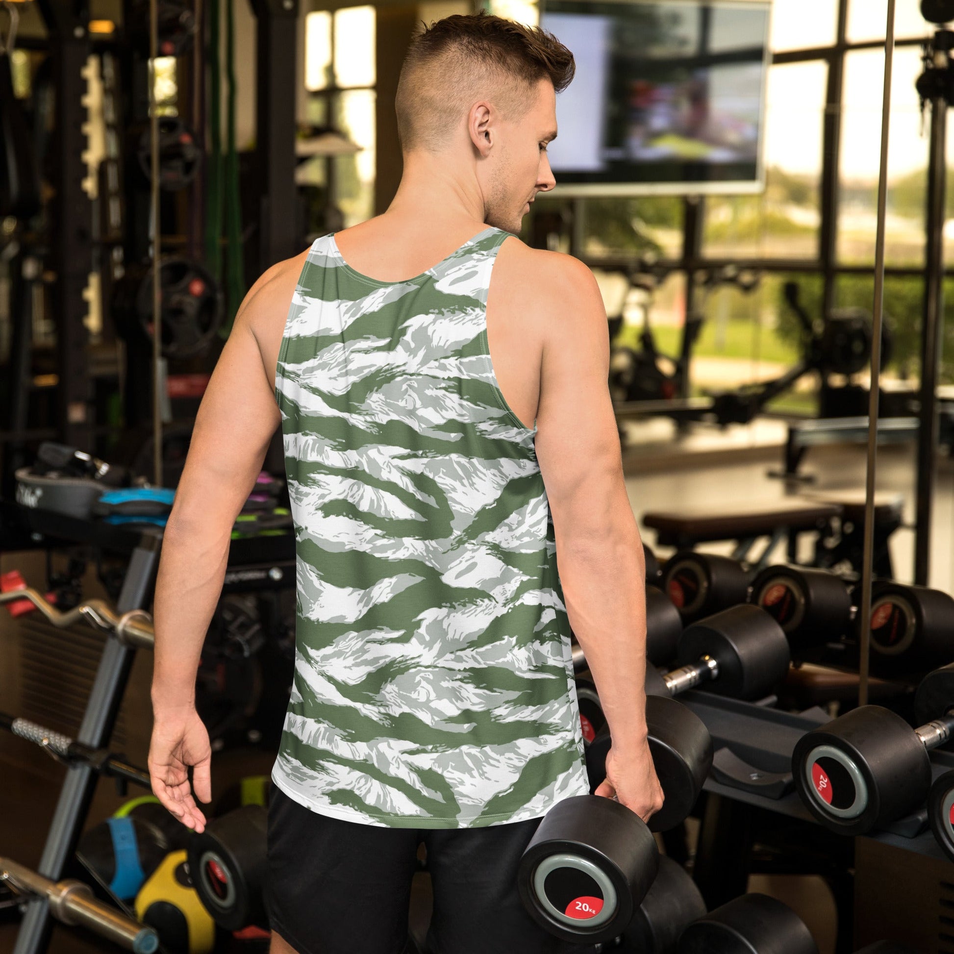 American Tiger Stripe Arctic Noorvik CAMO Unisex Tank Top - Tops