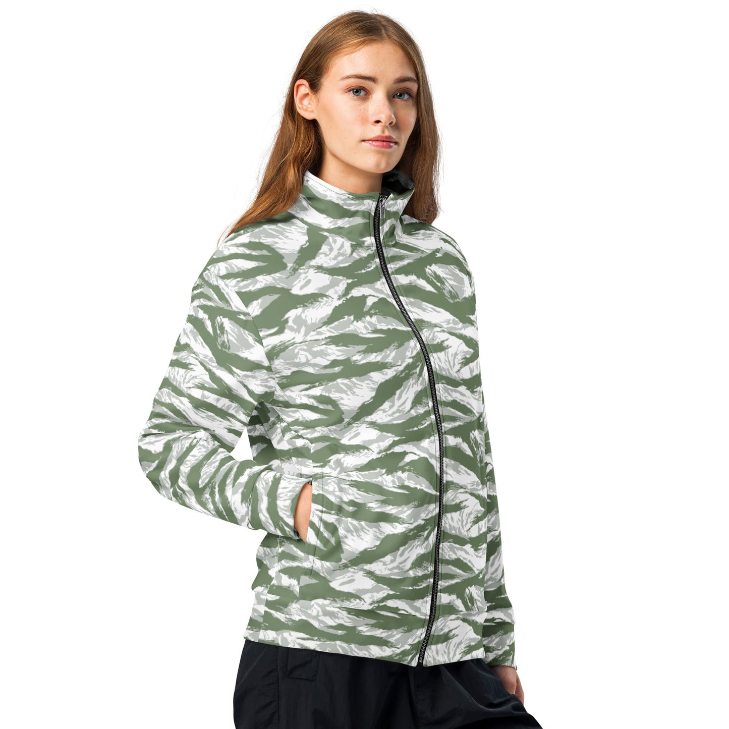 American Tiger Stripe Arctic Noorvik CAMO Unisex Track Jacket - 2XS