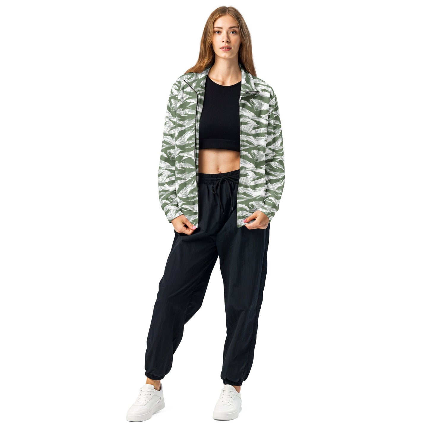 American Tiger Stripe Arctic Noorvik CAMO Unisex Track Jacket - 2XS