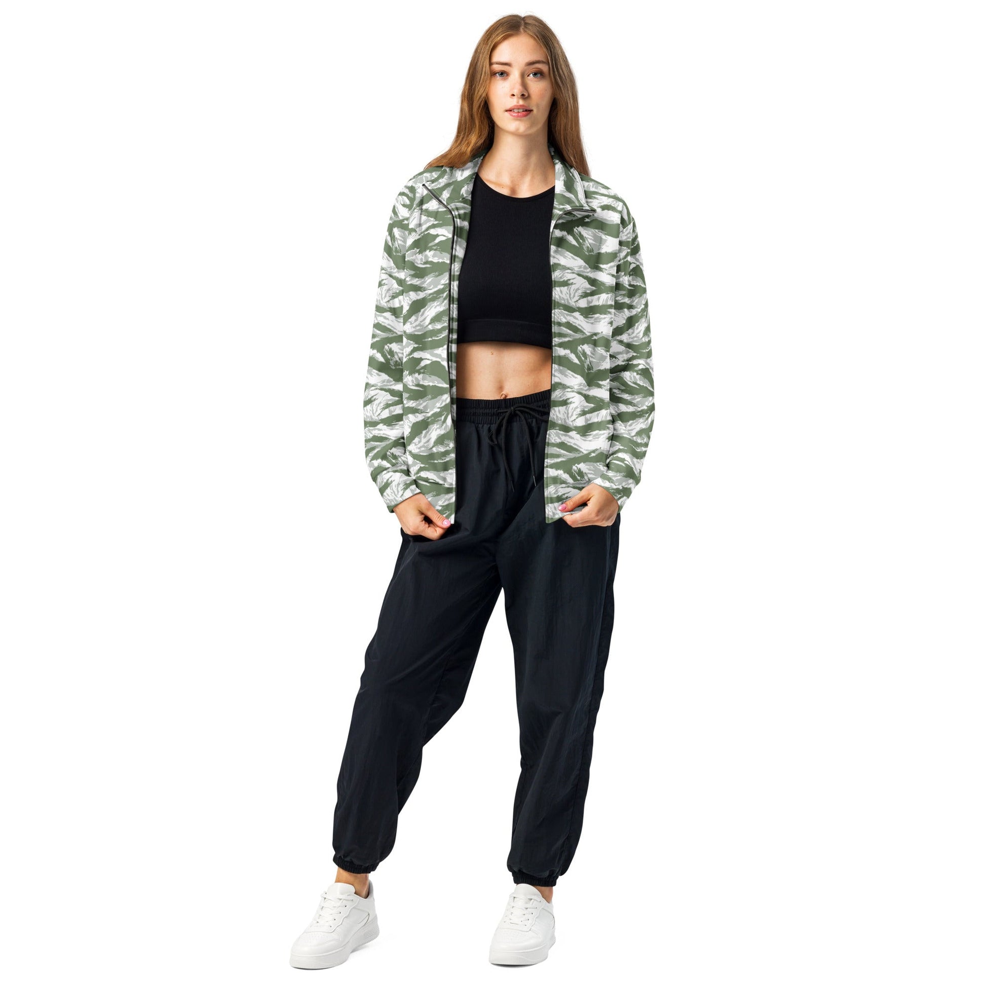 American Tiger Stripe Arctic Noorvik CAMO Unisex Track Jacket - 2XS