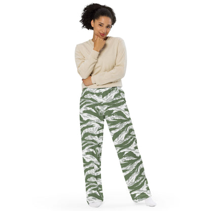 American Tiger Stripe Arctic Noorvik CAMO unisex wide-leg pants - Wide-leg Pants