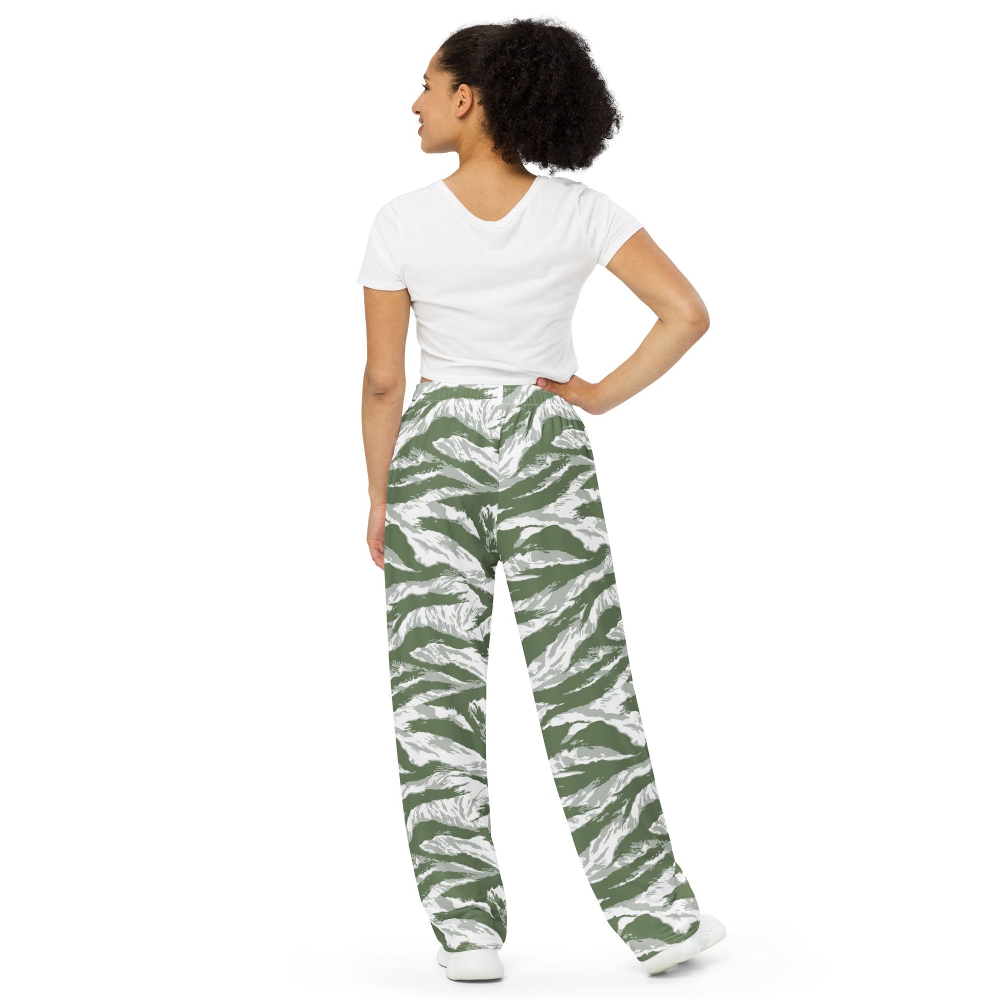 American Tiger Stripe Arctic Noorvik CAMO unisex wide-leg pants - Wide-leg Pants