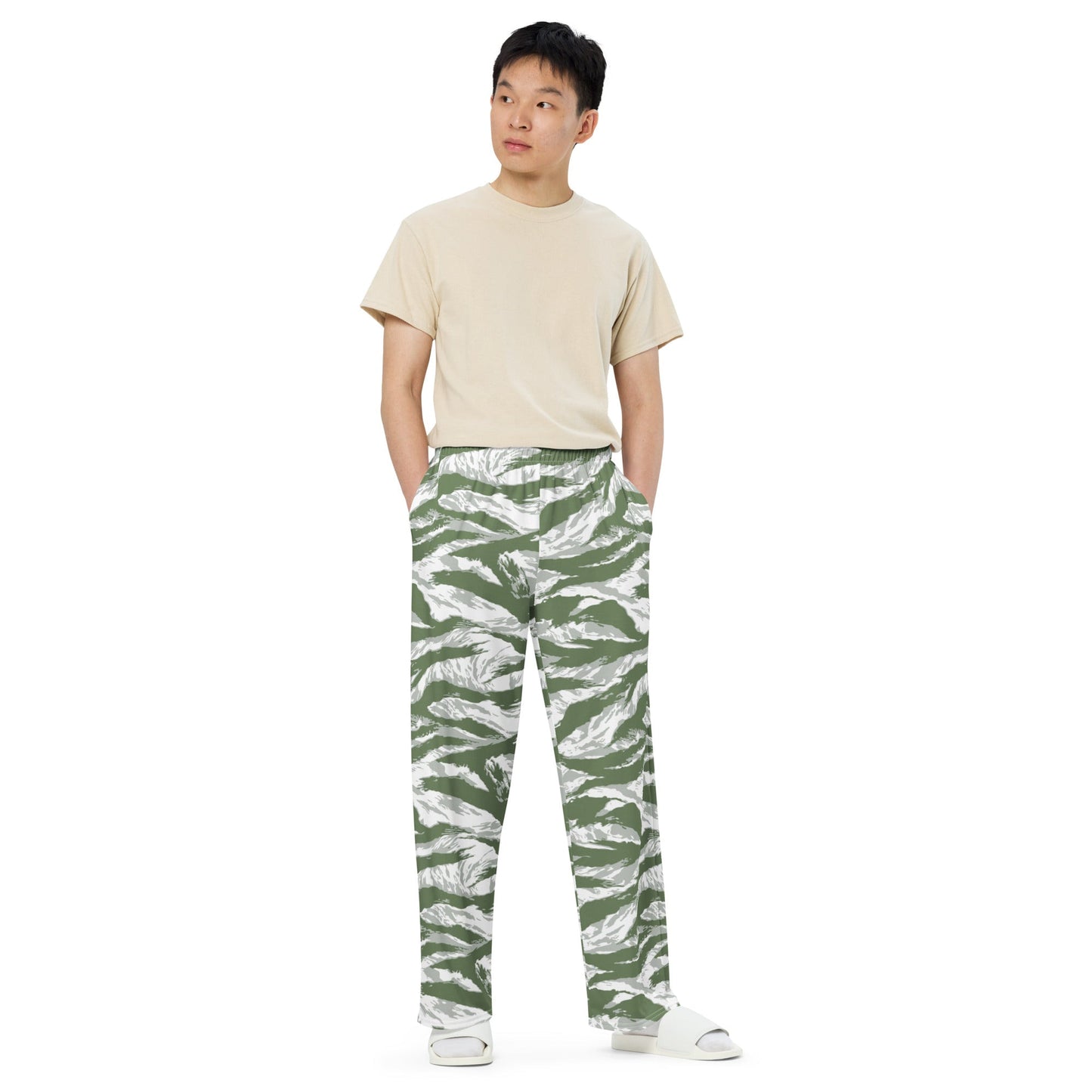 American Tiger Stripe Arctic Noorvik CAMO unisex wide-leg pants - Wide-leg Pants