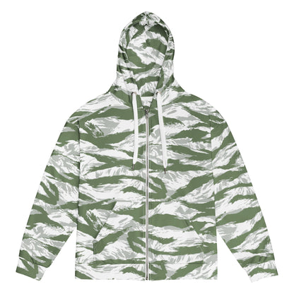 American Tiger Stripe Arctic Noorvik CAMO Unisex zip hoodie - 2XS - Zip Hoodies
