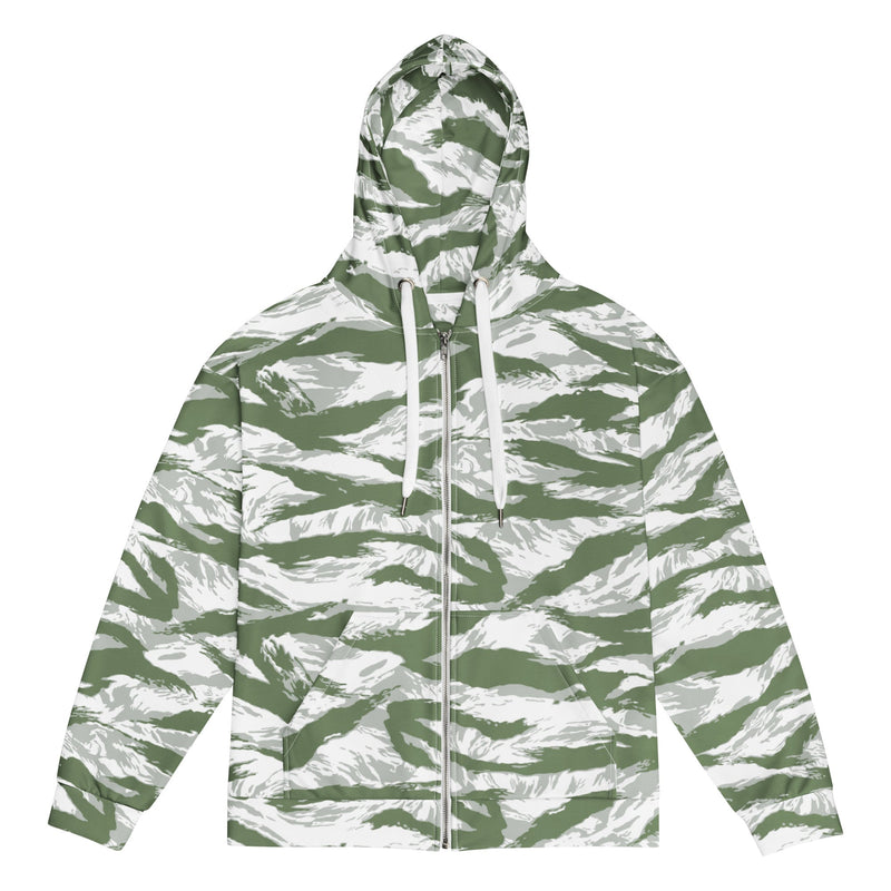 Tiger Stripe Arctic Noorvik CAMO Unisex Zip Hoodie - 2XS