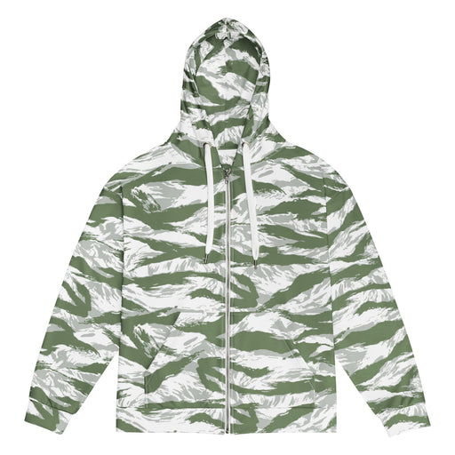 Tiger Stripe Arctic Noorvik CAMO Unisex Zip Hoodie - 2XS