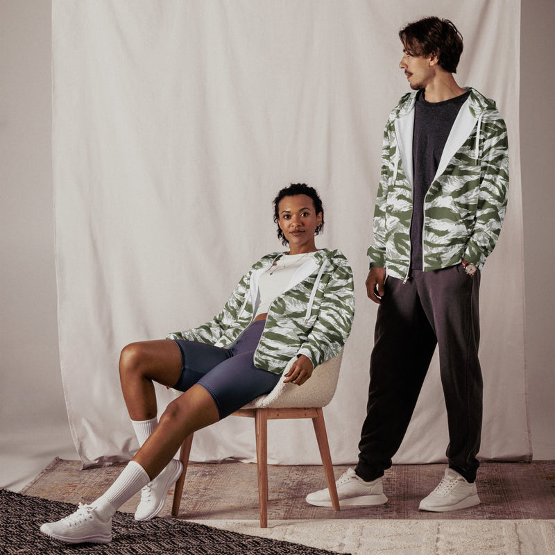 Tiger Stripe Arctic Noorvik CAMO Unisex Zip Hoodie