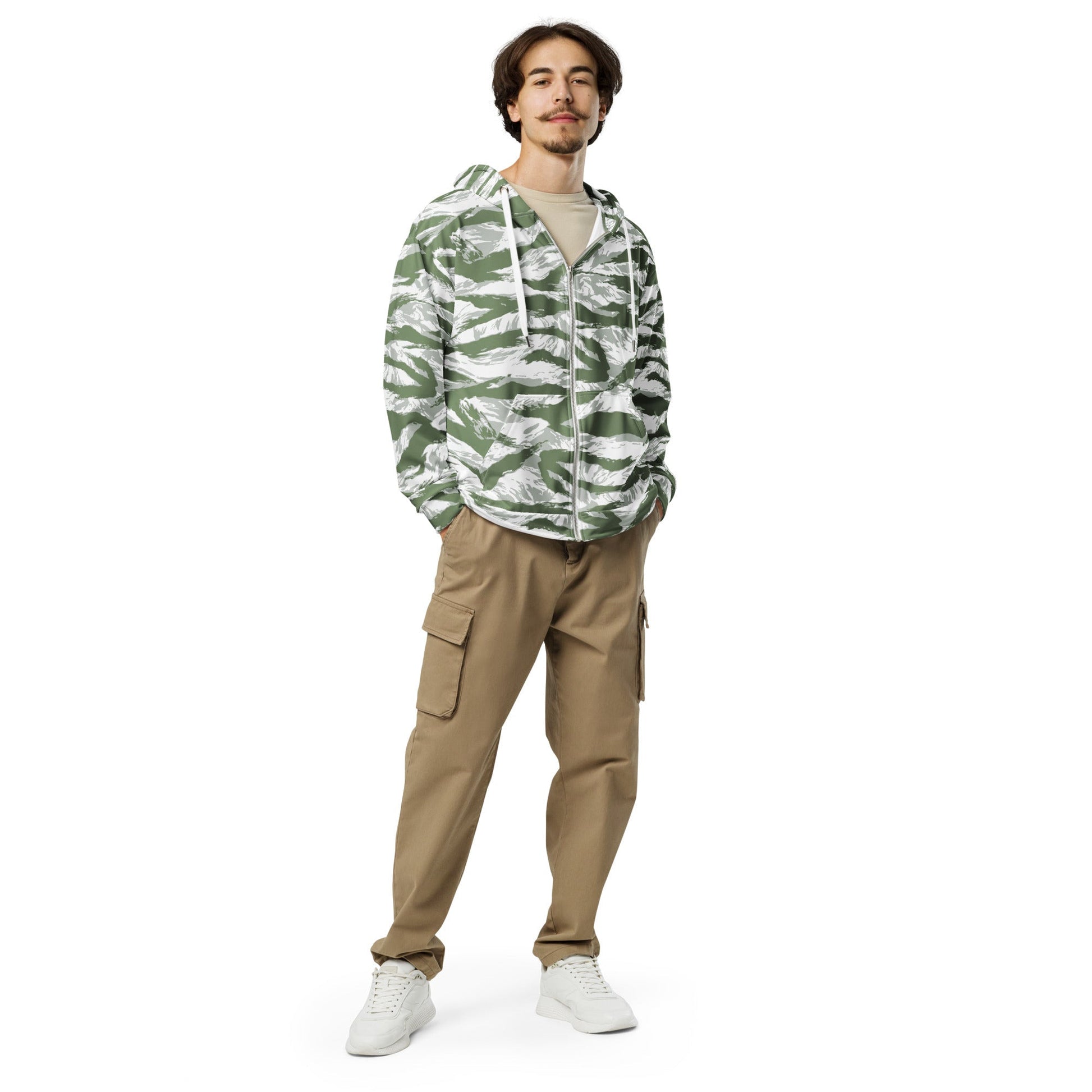 American Tiger Stripe Arctic Noorvik CAMO Unisex zip hoodie - Zip Hoodies