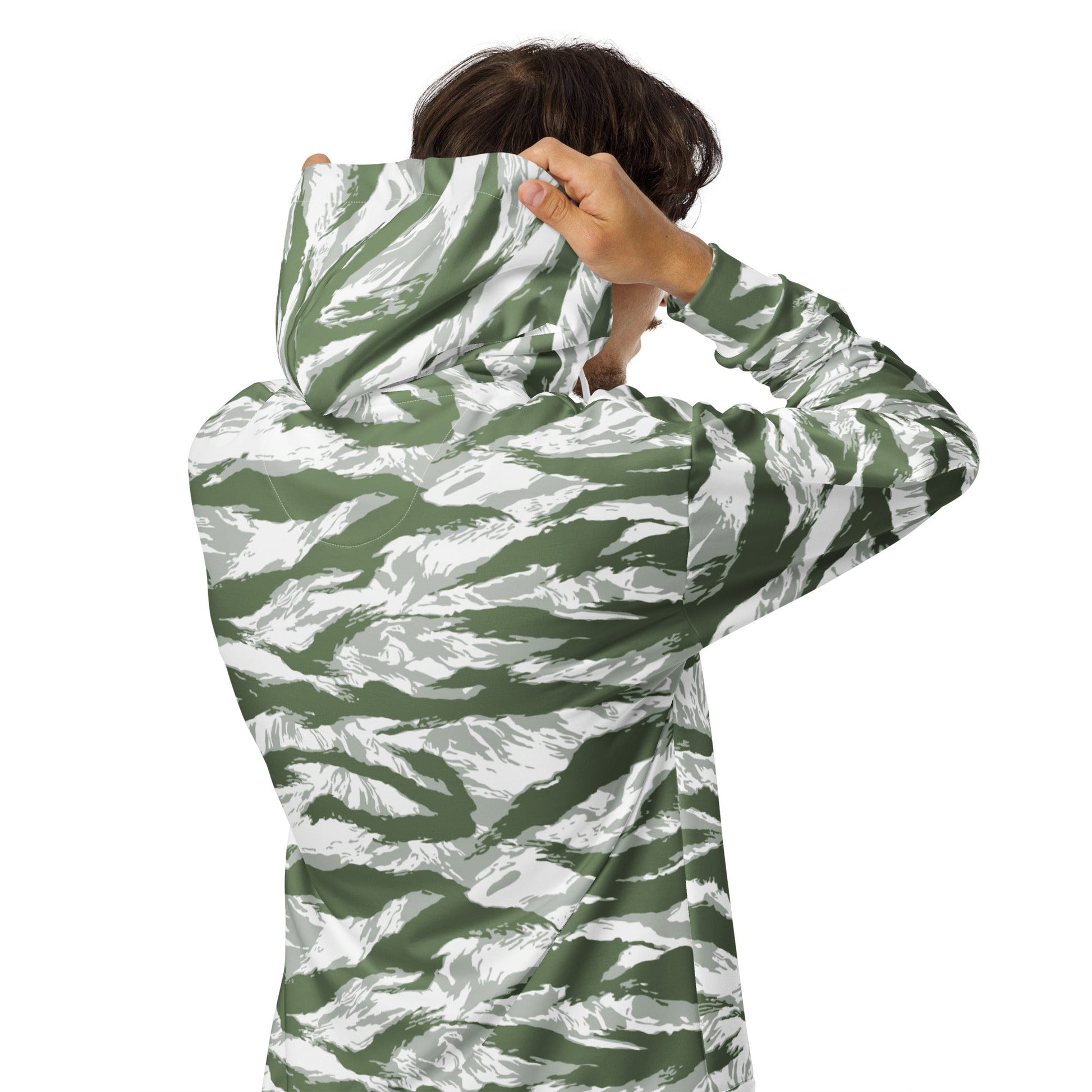 American Tiger Stripe Arctic Noorvik CAMO Unisex zip hoodie - Zip Hoodies