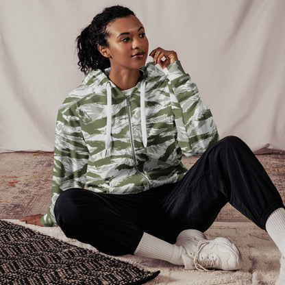 American Tiger Stripe Arctic Noorvik CAMO Unisex zip hoodie - Zip Hoodies