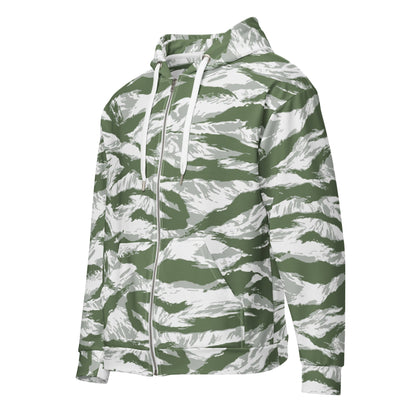 American Tiger Stripe Arctic Noorvik CAMO Unisex zip hoodie - Zip Hoodies