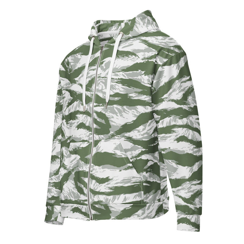 Tiger Stripe Arctic Noorvik CAMO Unisex Zip Hoodie