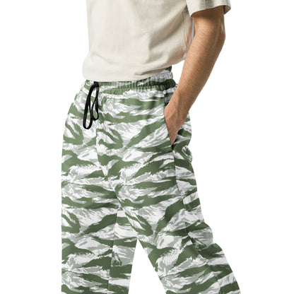 American Tiger Stripe Arctic Noorvik CAMO Unisex Wide-Leg Joggers - 2XS