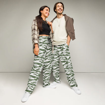 American Tiger Stripe Arctic Noorvik CAMO Unisex Wide-Leg Joggers - 2XS