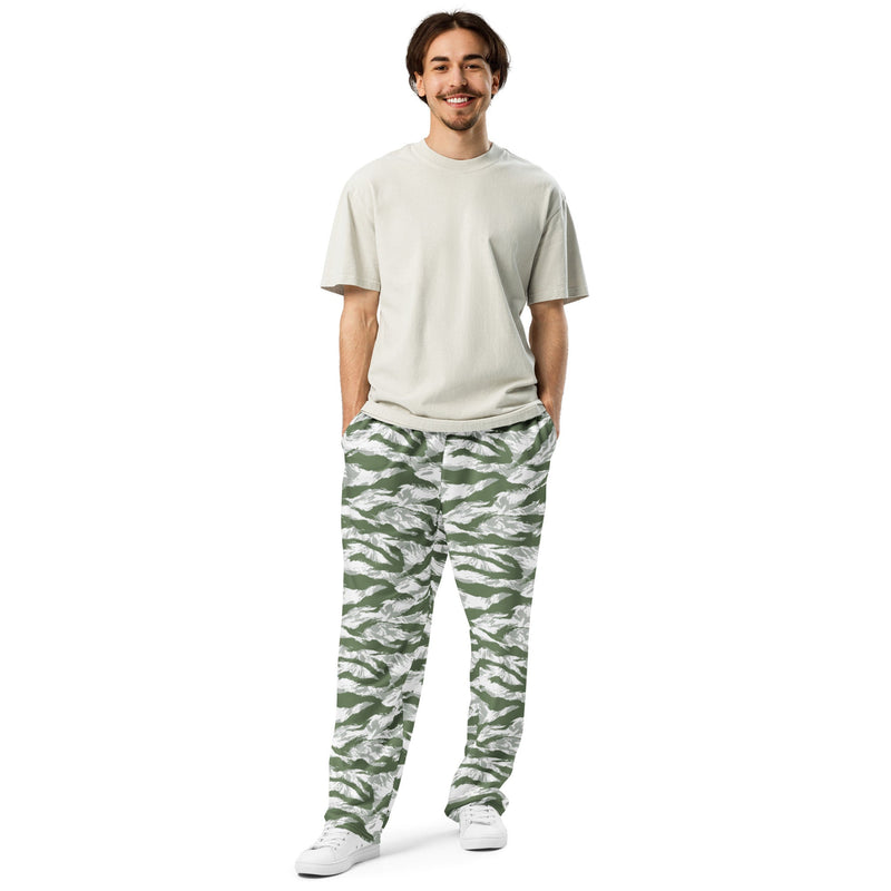 Tiger Stripe Arctic Noorvik CAMO Unisex Wide-Leg Joggers - 2XS