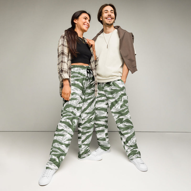 Tiger Stripe Arctic Noorvik CAMO Unisex Wide-Leg Joggers - 2XS