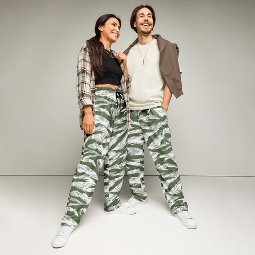 Tiger Stripe Arctic Noorvik CAMO Unisex Wide-Leg Joggers - 2XS