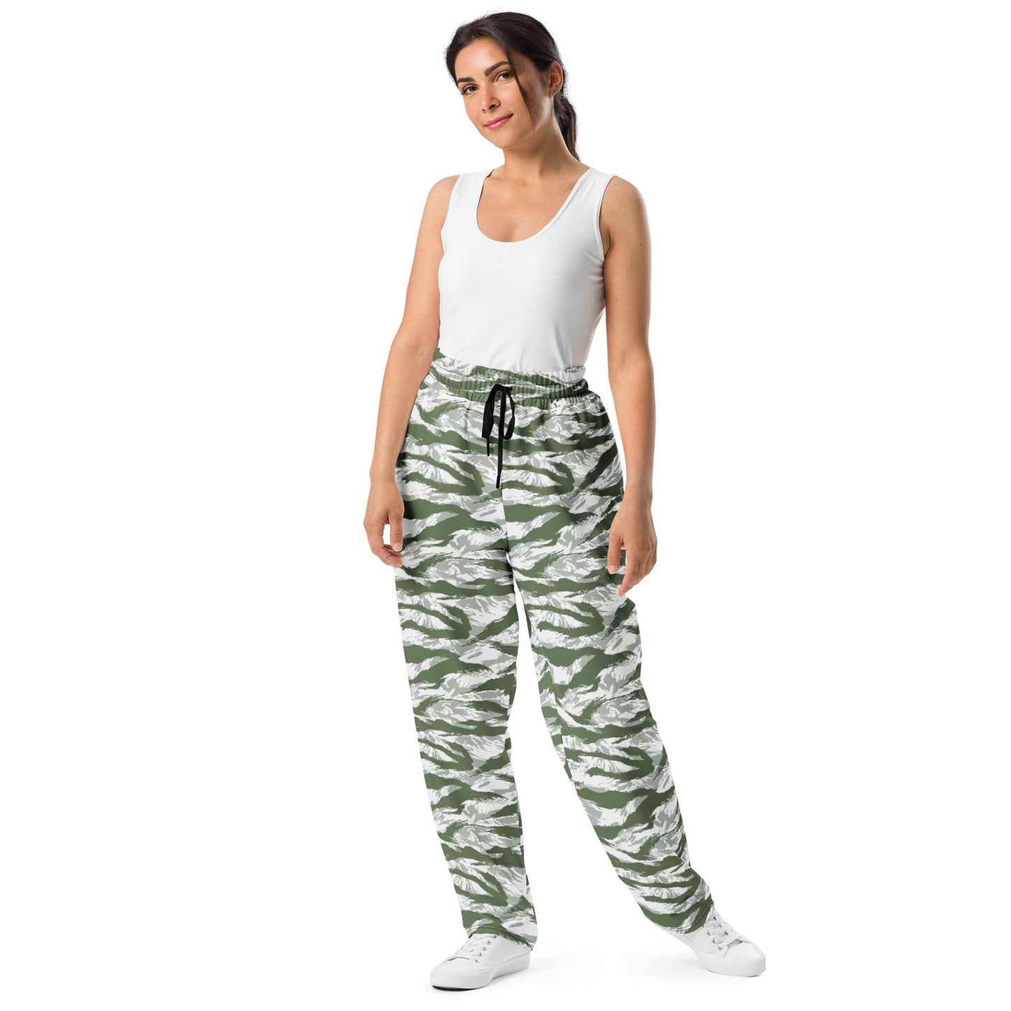 American Tiger Stripe Arctic Noorvik CAMO Unisex Wide-Leg Joggers - 2XS