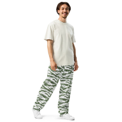American Tiger Stripe Arctic Noorvik CAMO Unisex Wide-Leg Joggers - 2XS