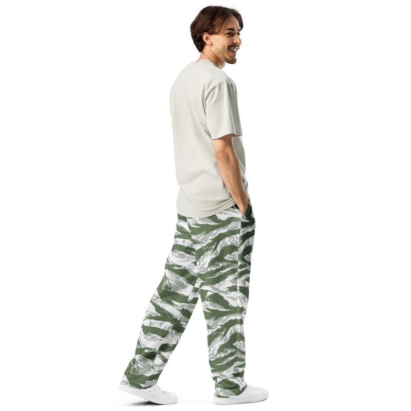 Tiger Stripe Arctic Noorvik CAMO Unisex Wide-Leg Joggers