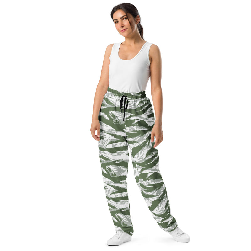 Tiger Stripe Arctic Noorvik CAMO Unisex Wide-Leg Joggers