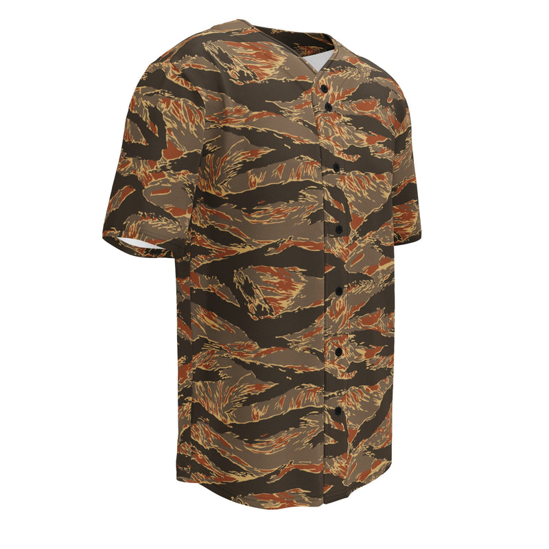 Tiger Stripe Emberwood CAMO Unisex Baseball Jersey