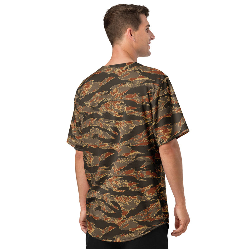 Tiger Stripe Emberwood CAMO Unisex Baseball Jersey