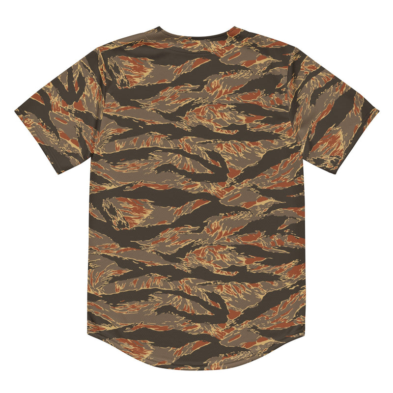 Tiger Stripe Emberwood CAMO Unisex Baseball Jersey