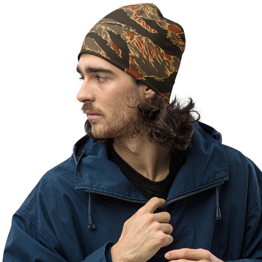 American Tiger Stripe Autumn CAMO Beanie - S - Beanies