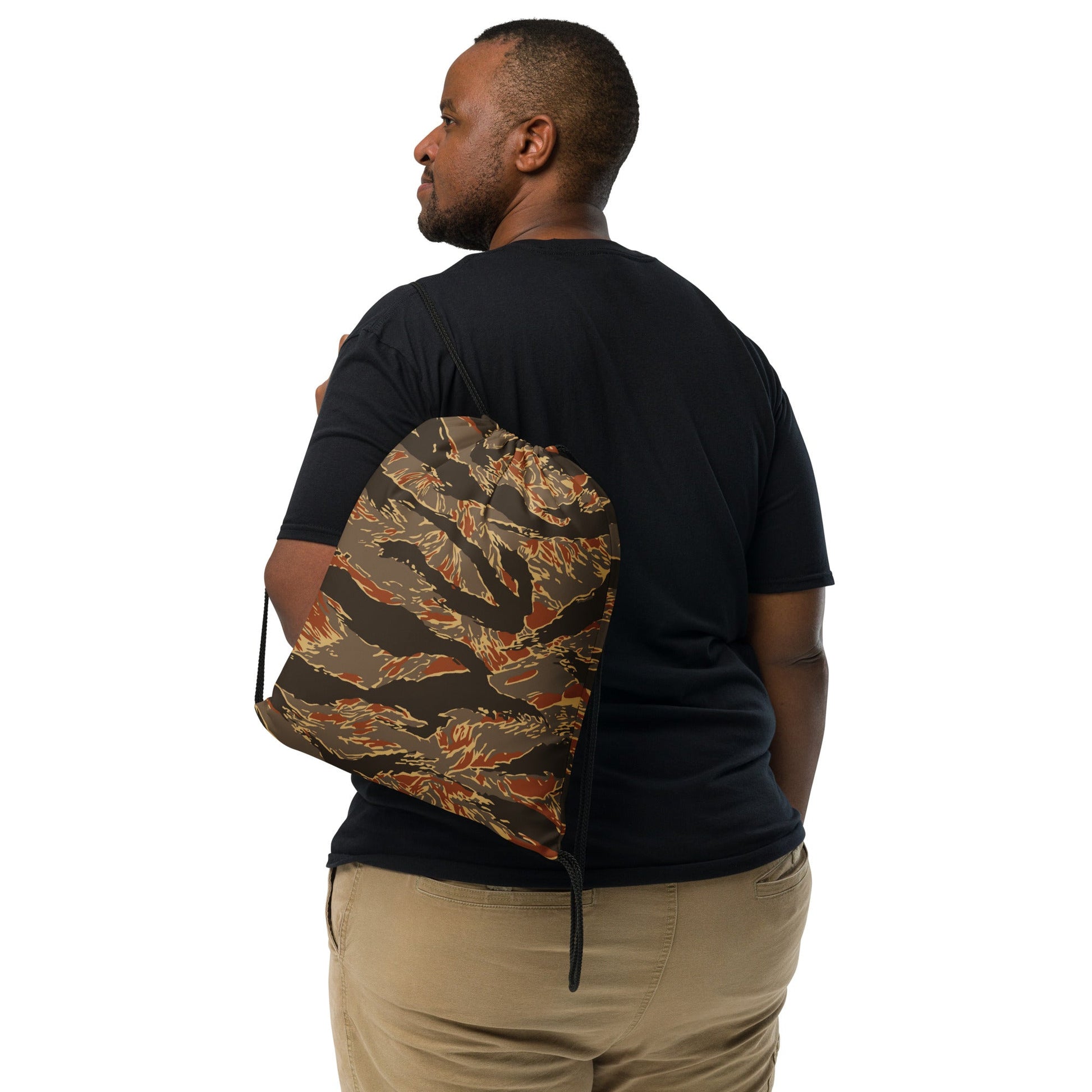 American Tiger Stripe Autumn CAMO Drawstring Bag - Bags