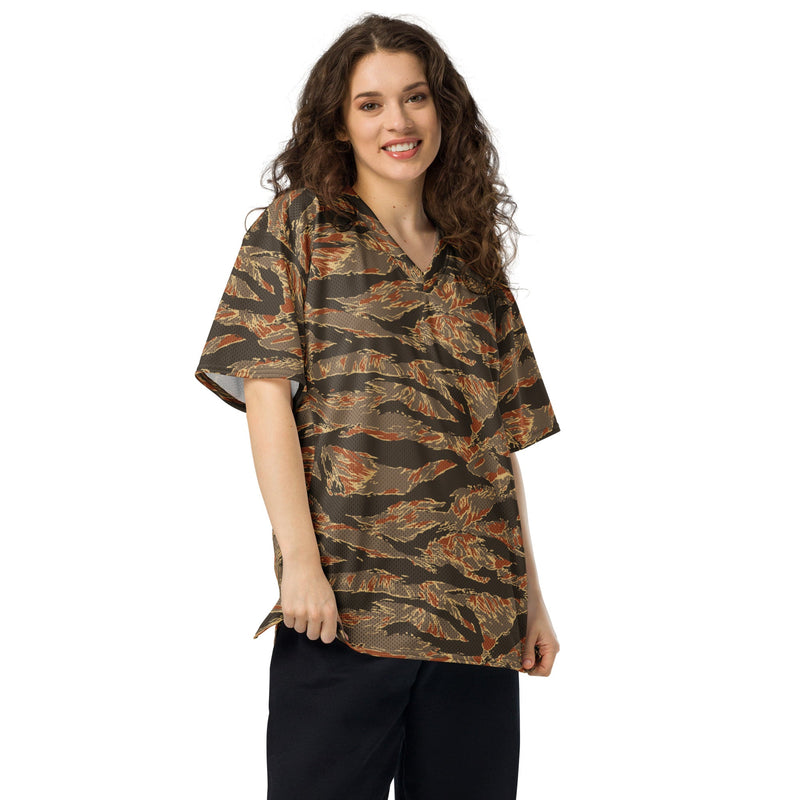 Tiger Stripe Emberwood CAMO Unisex American Football Jersey