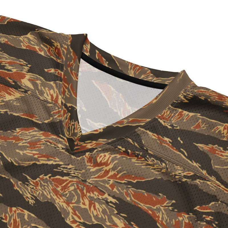 Tiger Stripe Emberwood CAMO Unisex American Football Jersey