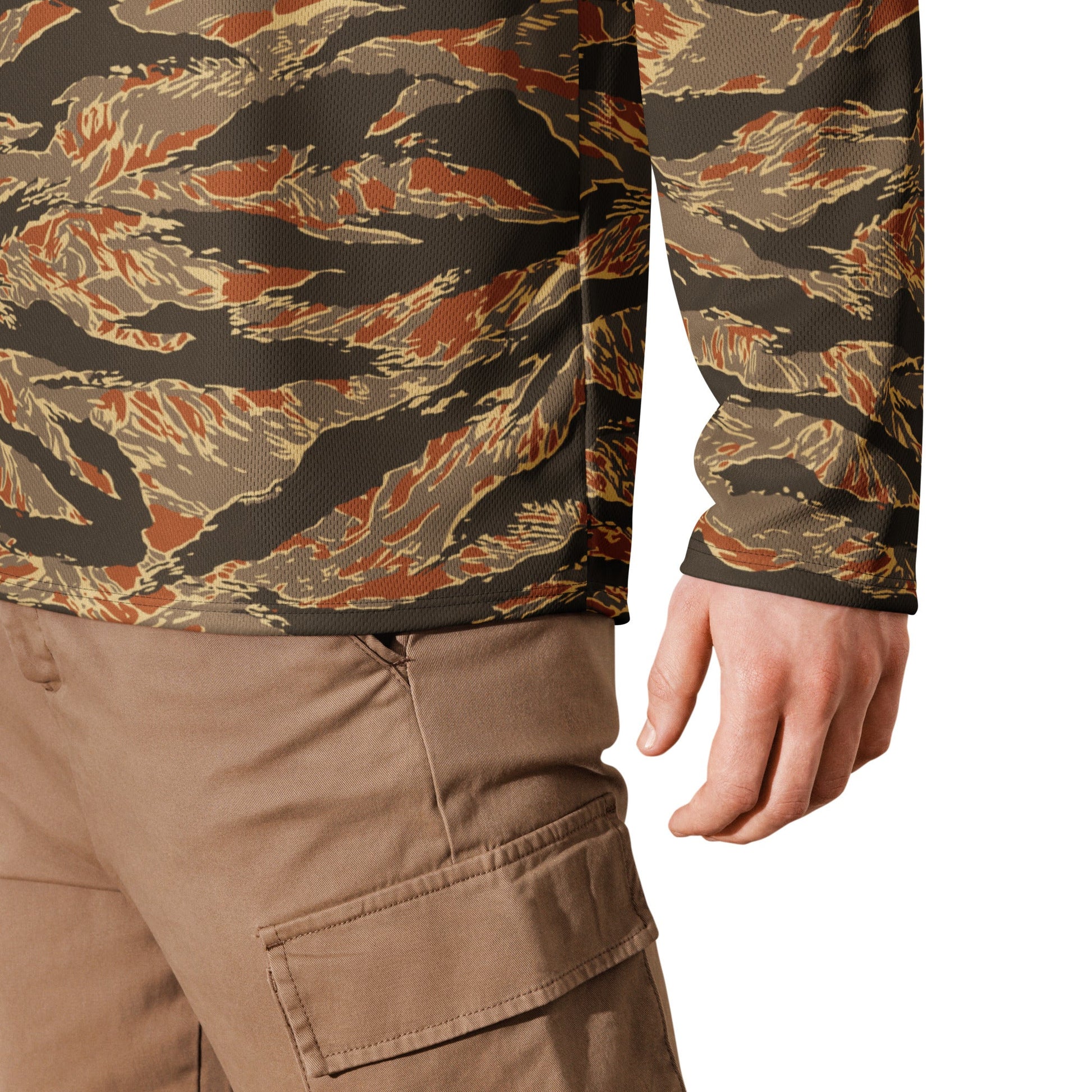 American Tiger Stripe Autumn CAMO hockey fan jersey - Hockey Jerseys