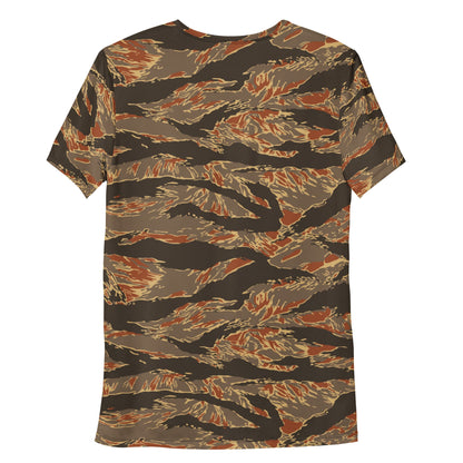 American Tiger Stripe Autumn CAMO Mens athletic t-shirt - Athletic T-Shirts