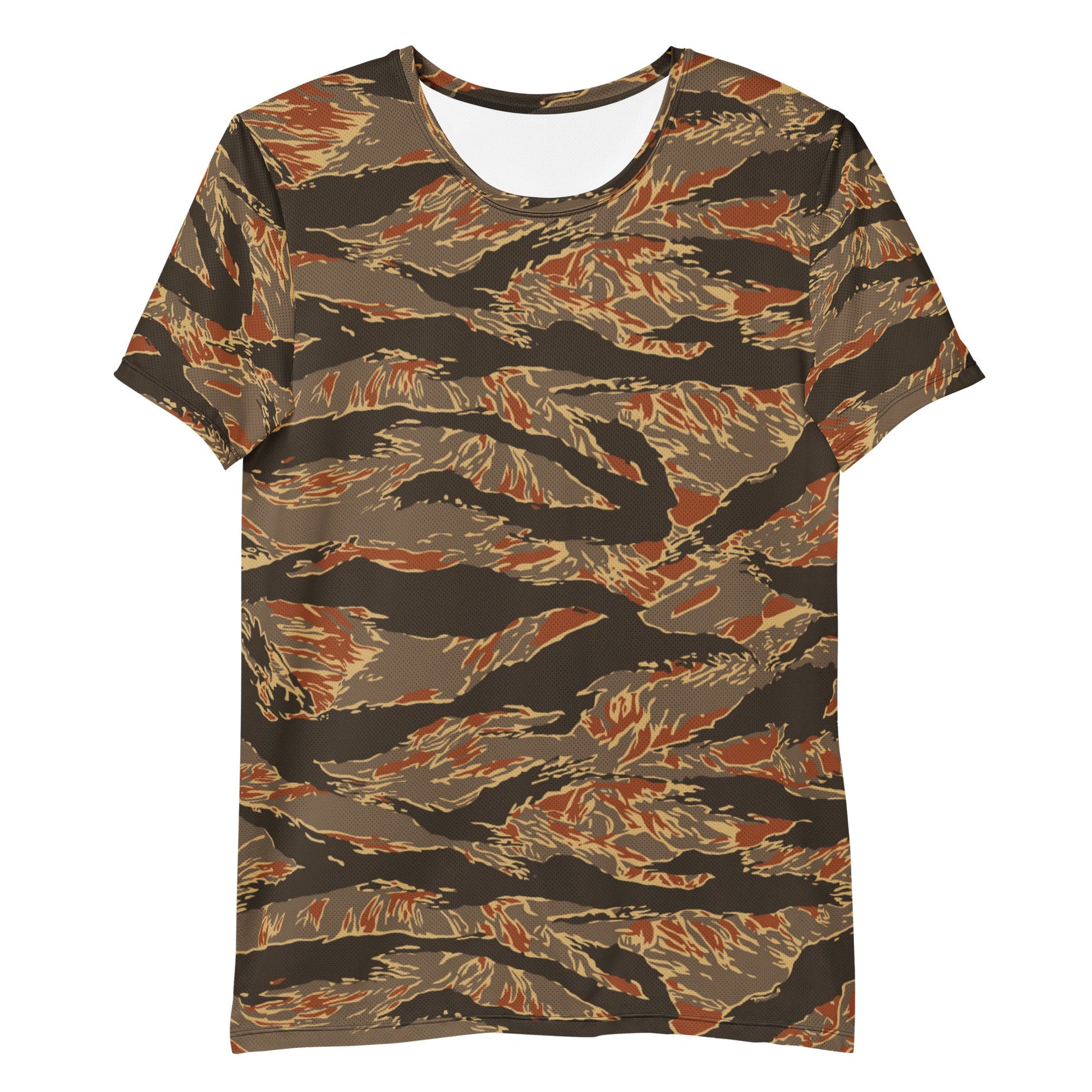 American Tiger Stripe Autumn CAMO Mens athletic t-shirt - Athletic T-Shirts