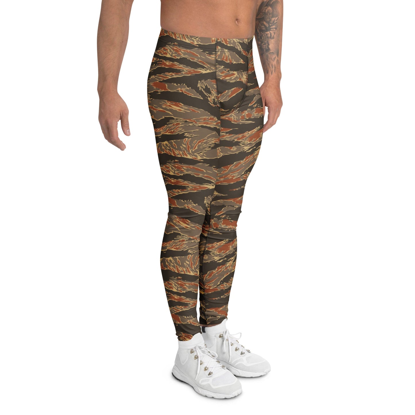 American Tiger Stripe Autumn CAMO Mens Leggings
